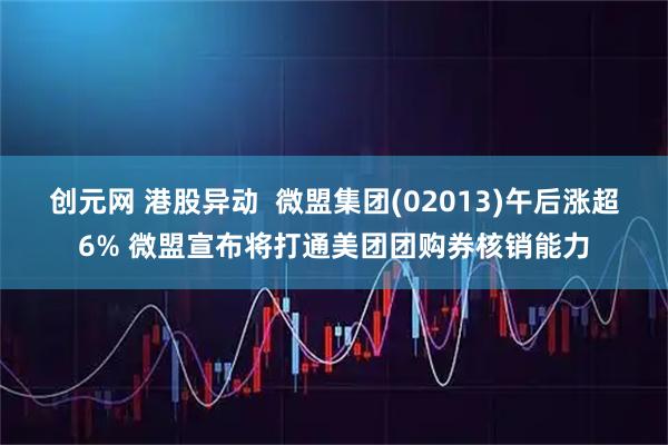 创元网 港股异动  微盟集团(02013)午后涨超6% 微盟宣布将打通美团团购券核销能力